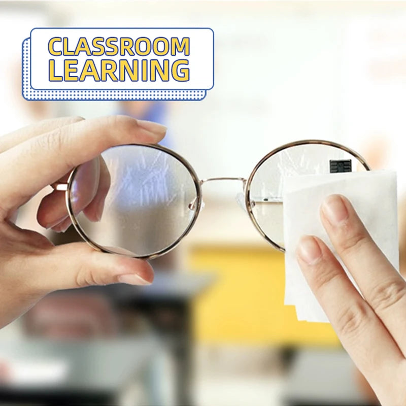 Toallitas Desechables para Gafas y Pantallas - Limpieza de Lentes (100 pcs)