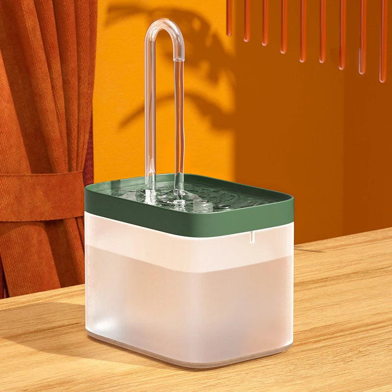 Fuente de Agua Automática para Gatos 1.5L – Bebedero Ultrasilencioso con Sistema de Filtración Recirculante