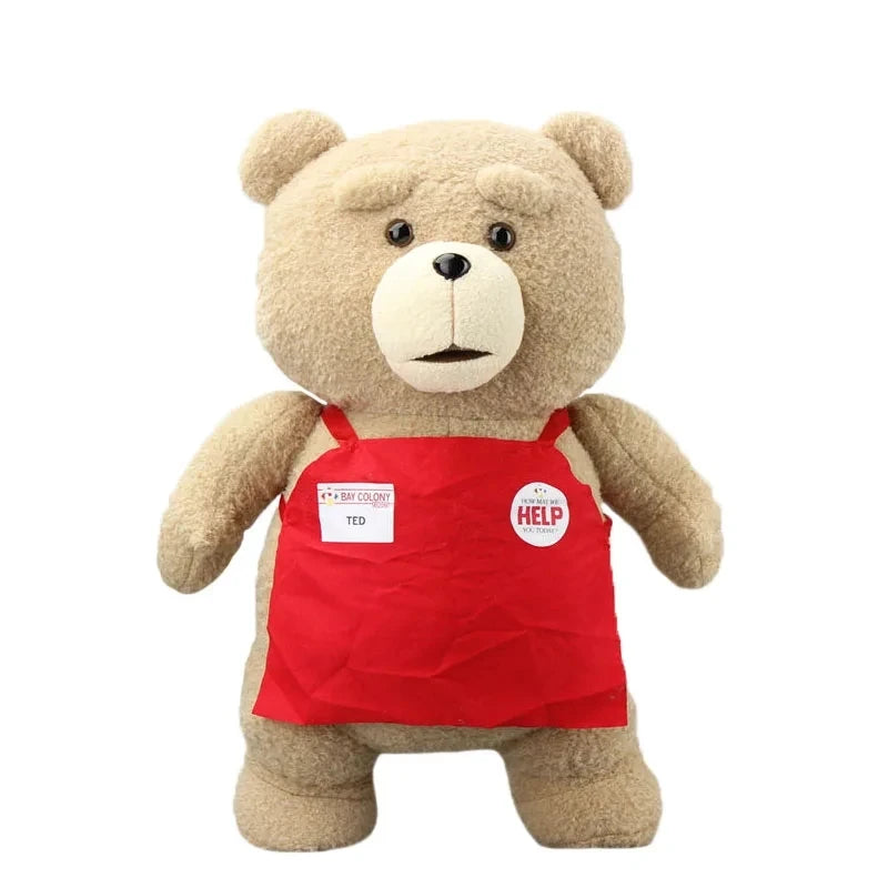 46cm TED película de peluche oso de peluche TED 2 muñecos de peluche de juguete en estilos delantal animales de peluche suaves juguetes de peluche animales para regalo de niños