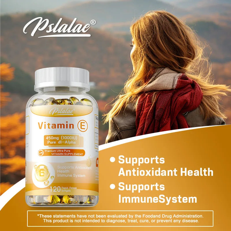 Vitamina E Xemenry | Antioxidante para Piel Hidratada, Elasticidad y Salud Ocular (30 / 60 / 120 cápsulas)