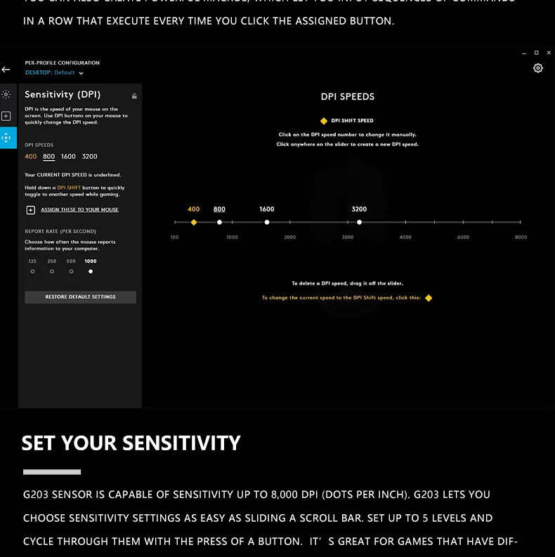 🖱️ Mouse Gamer con Cable Logitech G203 Precisión Profesional, 6 Botones Programables y Diseño Ergonómico