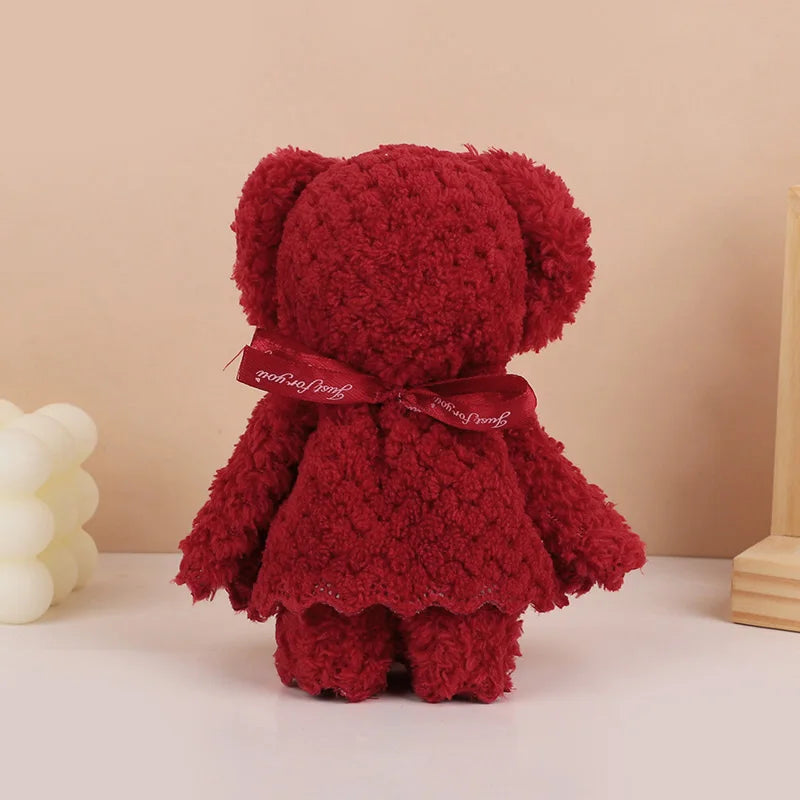 1-10 Uds. Toalla de oso de peluche, regalo para Baby Shower, recuerdos de fiesta de cumpleaños para niños, regalo de invitados de aniversario de boda, decoración navideña de Pascua