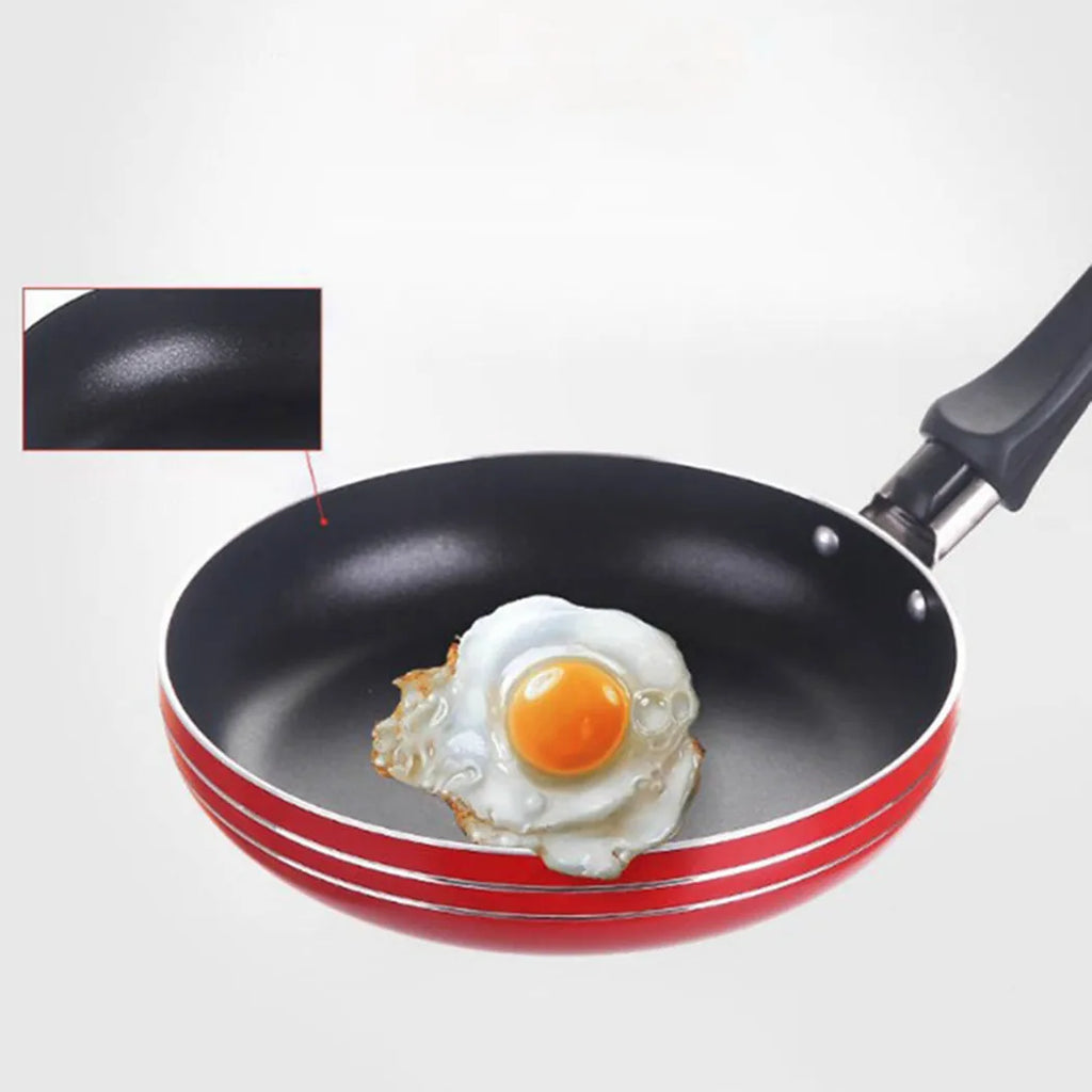 Mini sartén antiadherente de acero de 12cm/14cm/16/18cm, cacerola de Color aleatorio para utensilios de cocina