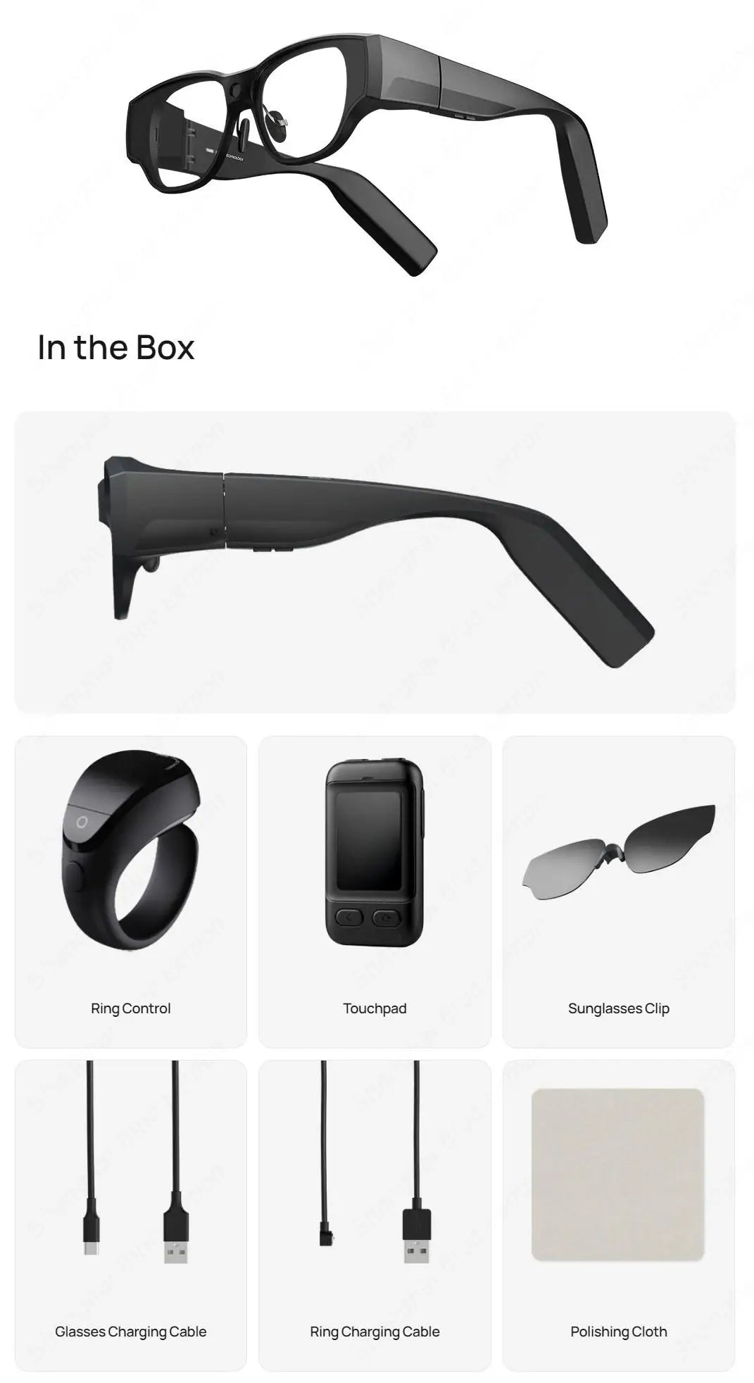 Gafas Inteligentes AR INMO AIR 3 - Realidad Aumentada 1080P con Cámara 16MP y Android