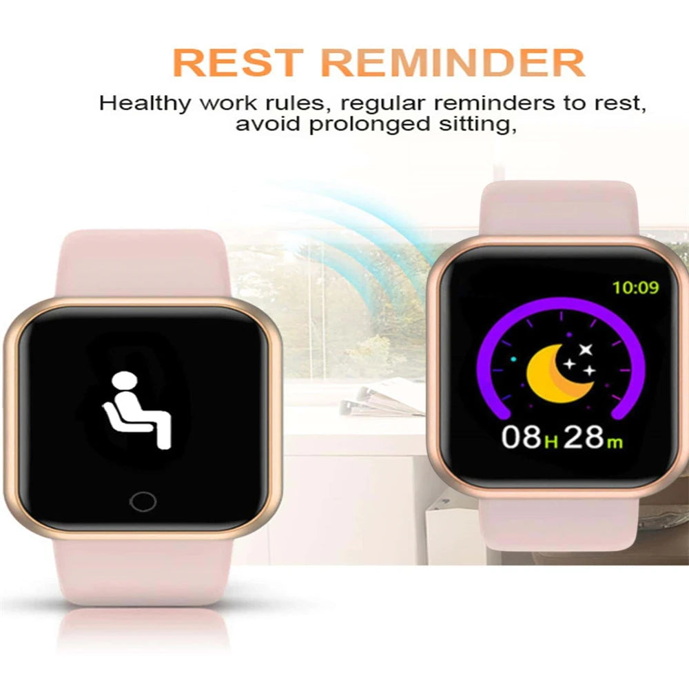Smartwatch Reloj Inteligente para Hombre y Mujer - Monitor de Fitness con Mensajes - Pulsera Deportiva para Android e iOS