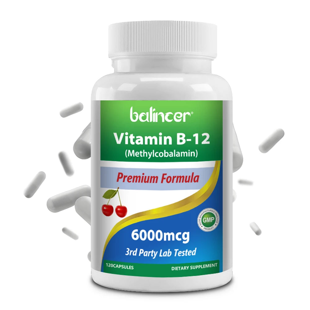 Vitamina B12 Balincer | Apoyo para Energía, Metabolismo, Función Cerebral y Sistema Nervioso