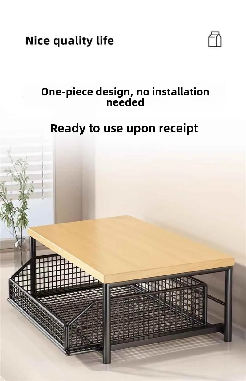 Organizador de Cocina Multi-Nivel de Madera | Maximiza Espacio en Gabinetes y Encimeras – Estilo Vintage Elegante