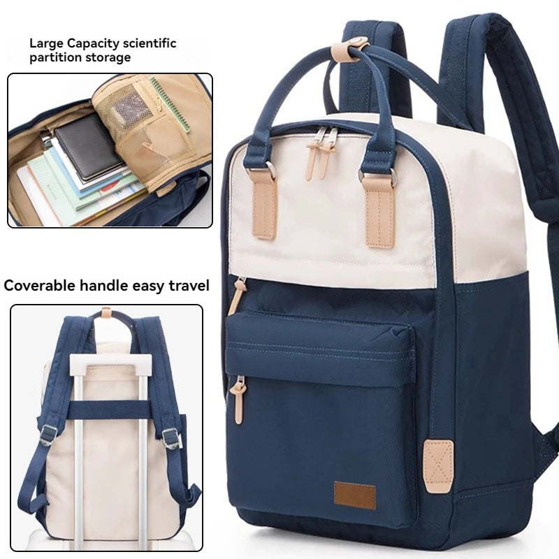 Mochila para Laptop 15.6" Mujer - Impermeable con Portavasos Gran Capacidad