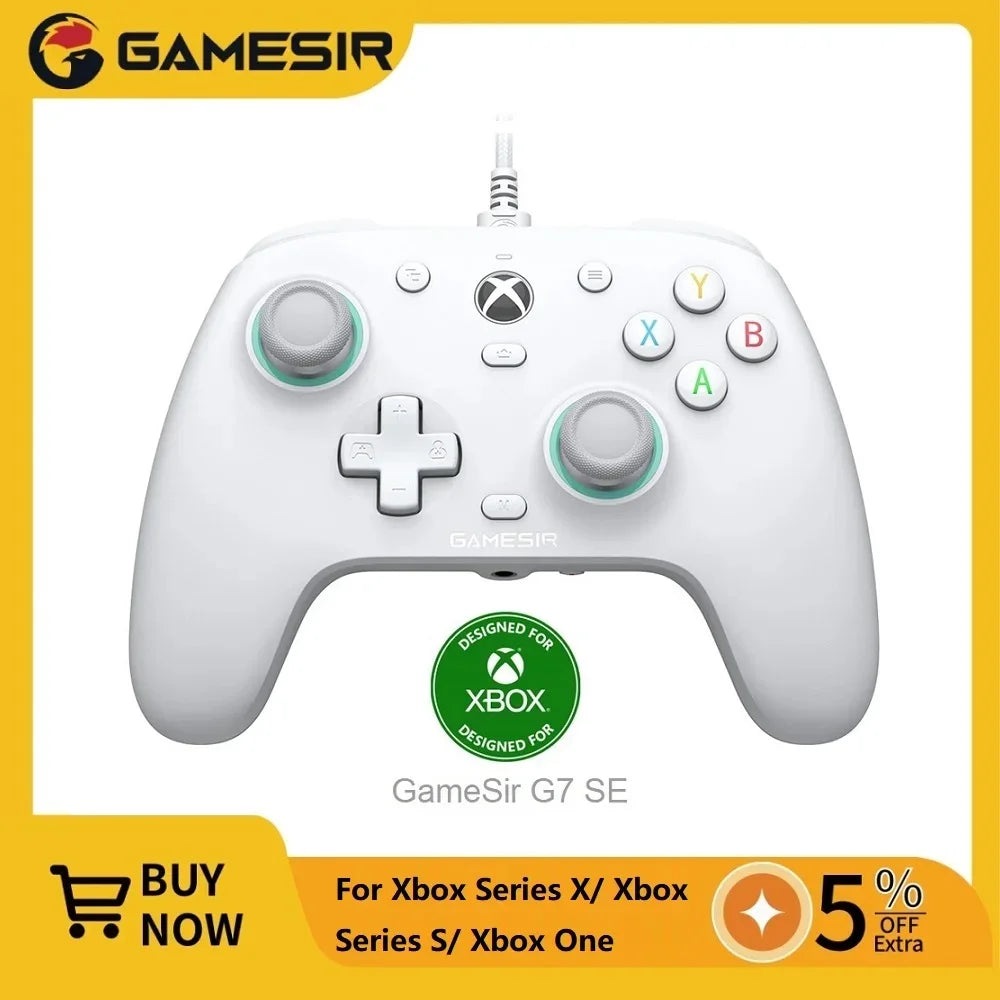 GameSir G7 SE Control Gamer con Hall Effect | Xbox Series X|S, Xbox One y PC – Anti-Drift, Gatillos de Precisión y Botones Traseros