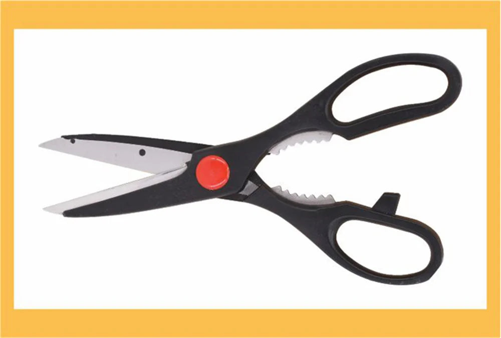 ✂️ Tijeras de Cocina Multifuncionales de Acero Inoxidable Afiladas, Seguras y Duraderas | Incluyen Cascanueces Integrado