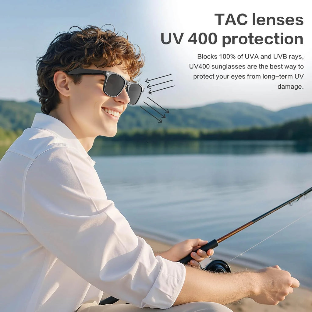 Gafas Inteligentes AI con Cámara 800W - Lentes Fotocromáticos, Traducción y Llamadas Bluetooth
