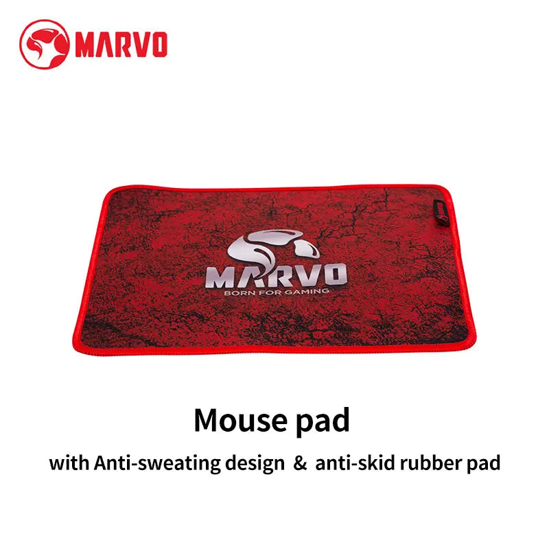 🎮 Kit Gamer MARVO 4 en 1 RGB Teclado + Mouse + Audífonos + Mousepad | Rendimiento Total para Gaming