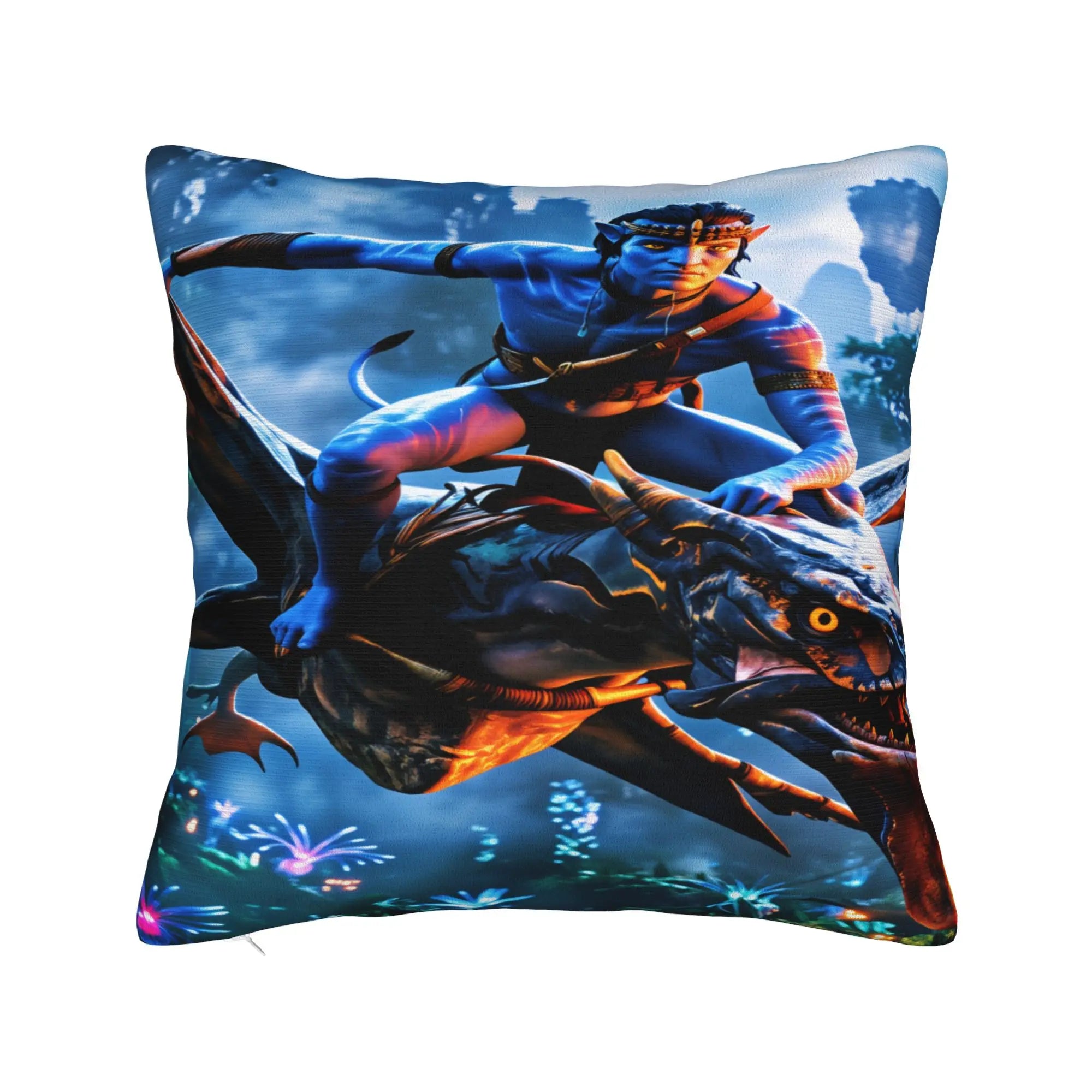 🌊 Funda de Almohada Decorativa Avatar: The Way of Water Suave, Moderna y de Estilo Retro | Ideal para Sofá y Dormitorio