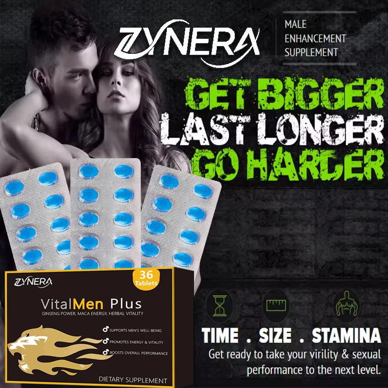 Suplemento Masculino ZYNERA con Shilajit, Ashwagandha, Maca Negra y Saw Palmetto | Energía, Resistencia y Vitalidad Diaria