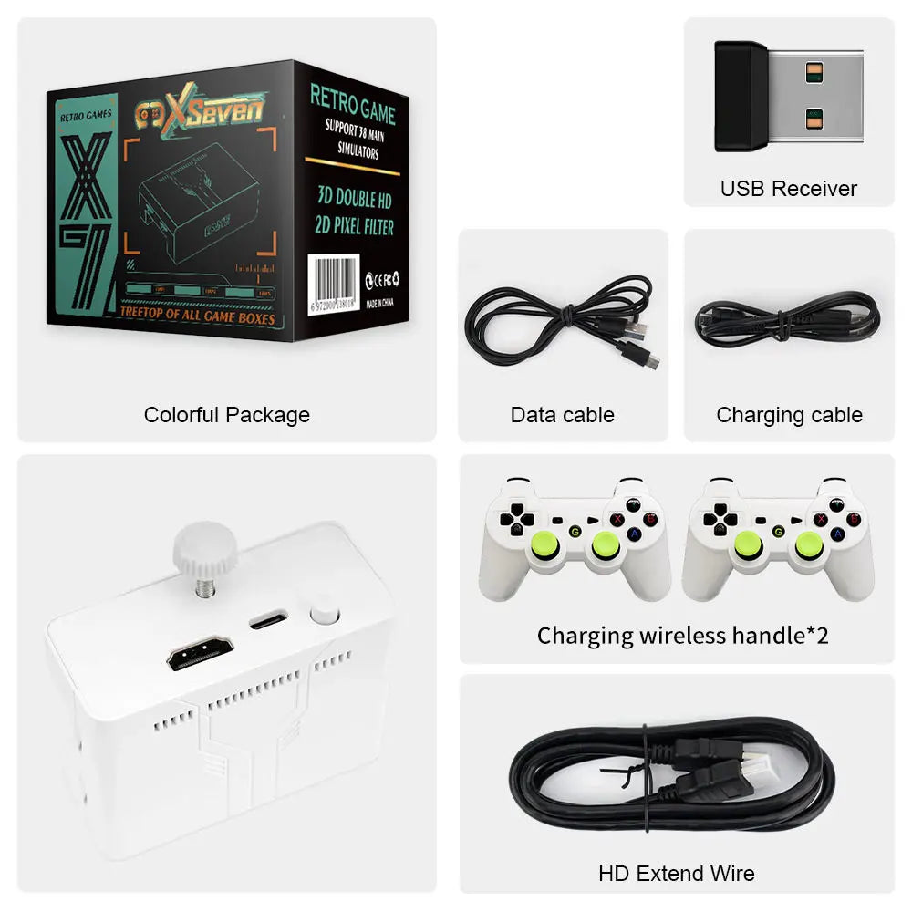 Consola Retro Y7 Super TV Game Box - 10,000+ Juegos HD Dual Control 128GB