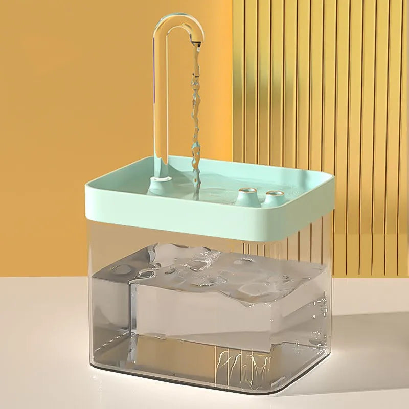 Fuente de Agua Automática para Gatos 1.5L – Bebedero Ultrasilencioso con Sistema de Filtración Recirculante