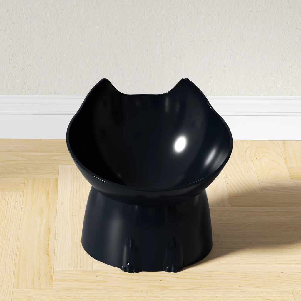 Cuenco Elevado Antivómito para Gatos | Plato Inclinado Antipunta que Protege el Cuello – Ideal para Gatitos y Adultos