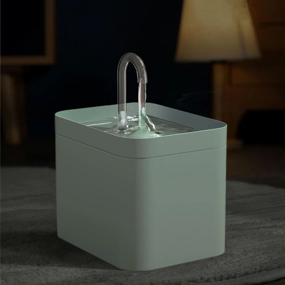 Fuente de Agua Automática para Gatos 1.5L – Bebedero Ultrasilencioso con Sistema de Filtración Recirculante
