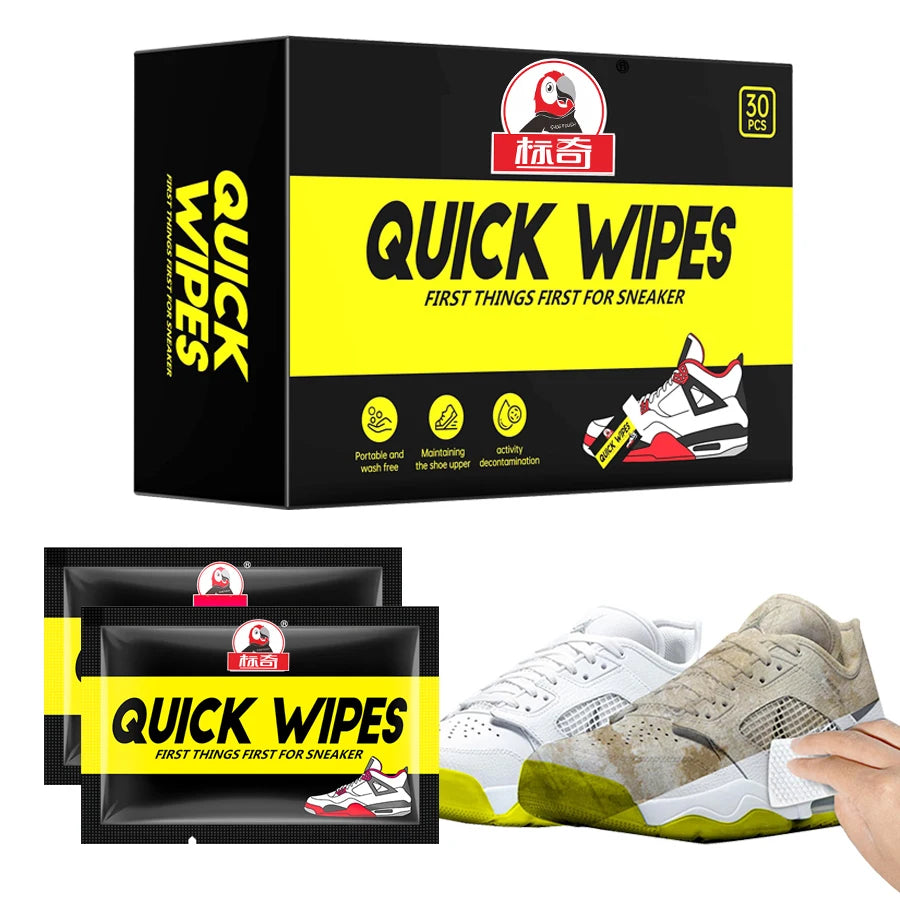 Toallitas Húmedas para Limpieza de Tenis y Calzado Deportivo - 30 Piezas