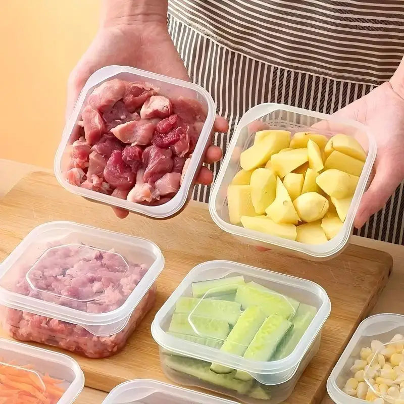 Caja de almacenamiento multifunción para refrigerador, caja de almacenamiento de alimentos para cocina, 10 Uds.
