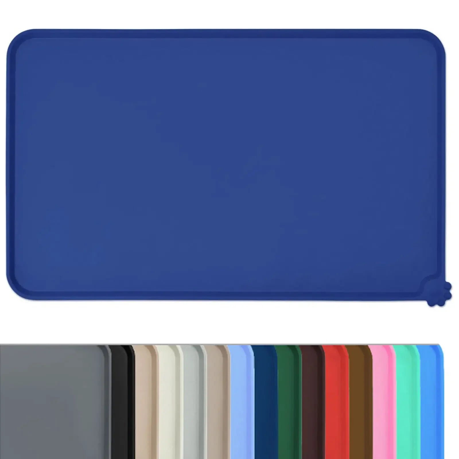 Tapete de Silicona para Comederos de Perros y Gatos – Impermeable, Antideslizante y Fácil de Limpiar