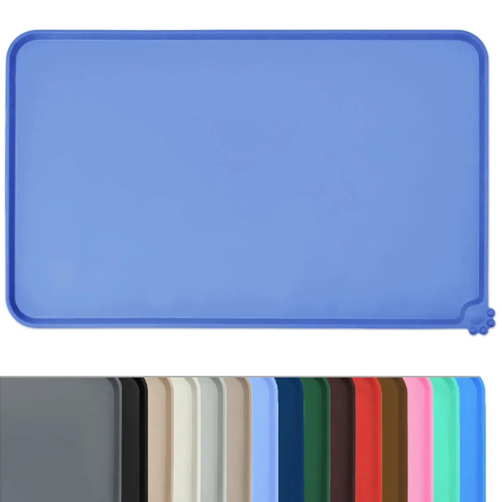 Tapete de Silicona para Comederos de Perros y Gatos – Impermeable, Antideslizante y Fácil de Limpiar