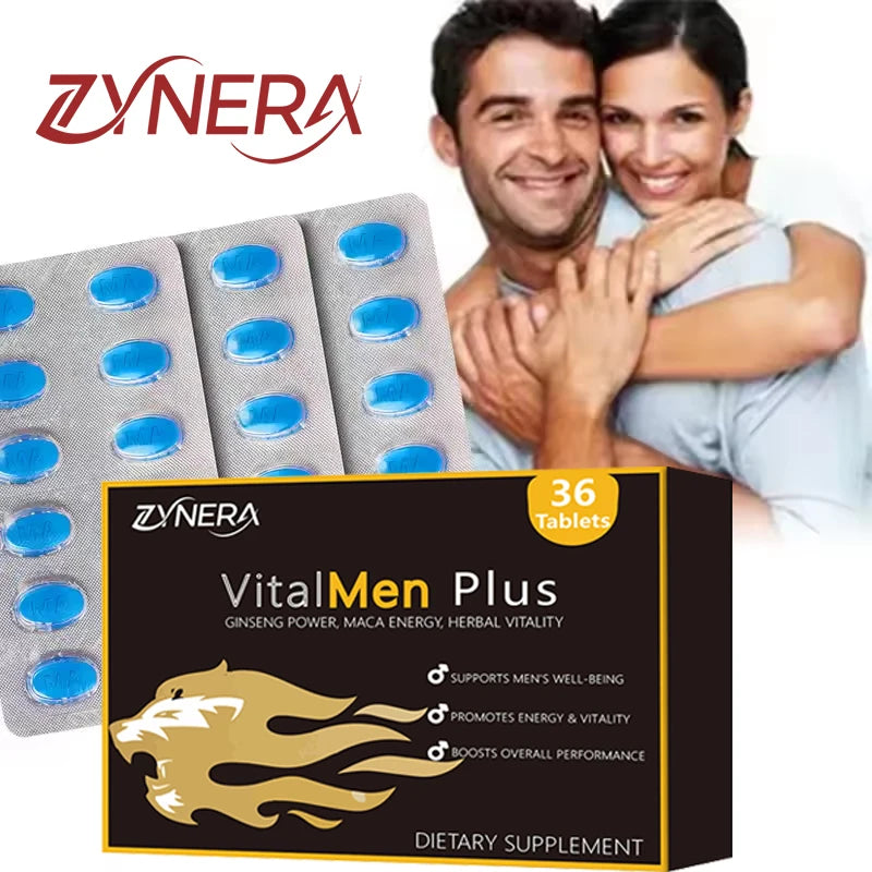 Suplemento Masculino ZYNERA con Shilajit, Ashwagandha, Maca Negra y Saw Palmetto | Energía, Resistencia y Vitalidad Diaria