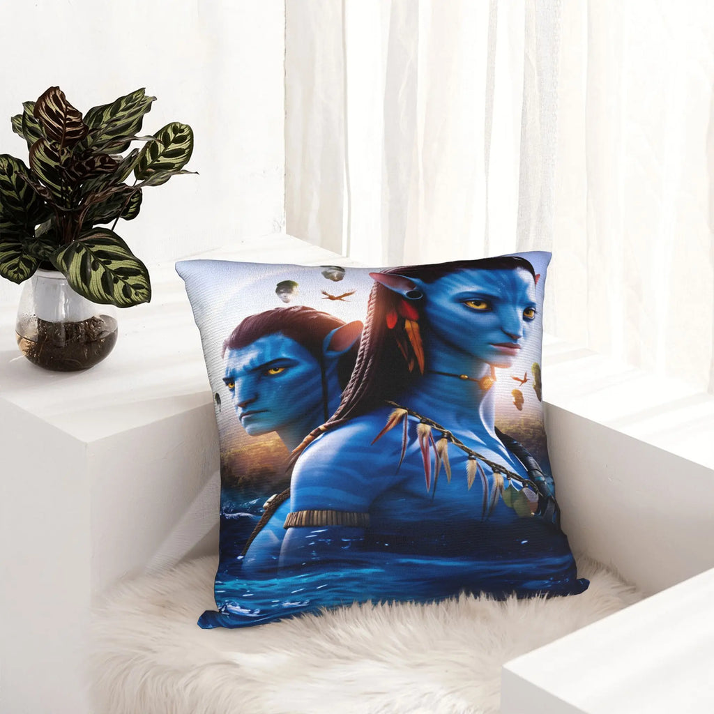 🌊 Funda de Almohada Decorativa Avatar: The Way of Water Suave, Moderna y de Estilo Retro | Ideal para Sofá y Dormitorio