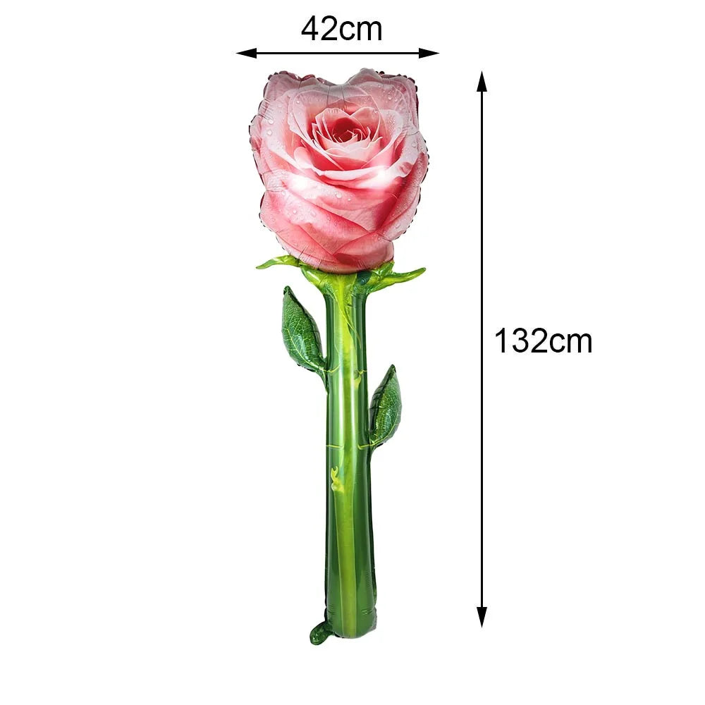 Globo del Día de San Valentín de pie, globos en forma de oso de amor, decoraciones de boda para Baby Shower, cumpleaños, San Valentín