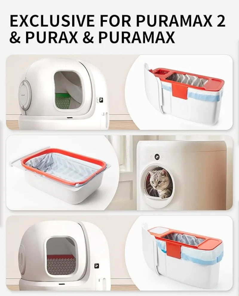 Bolsas de Repuesto Gruesas para Arenero Autolimpiante Petkit Pura Max / Pura X – Accesorio Original para Gatos