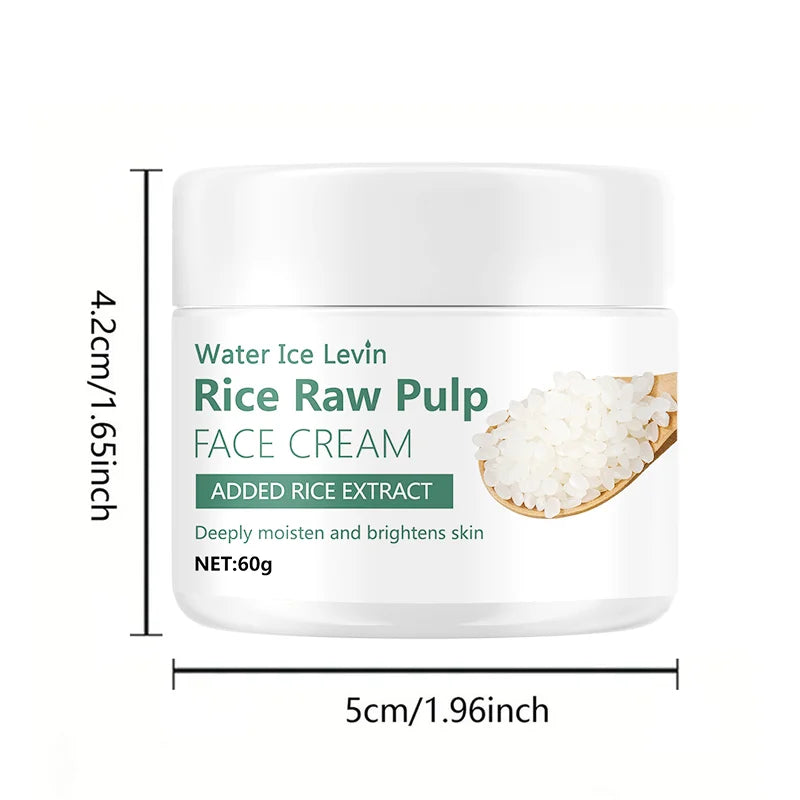 Crema Facial de Arroz - Hidratante Antienvejecimiento con Efecto Reafirmante