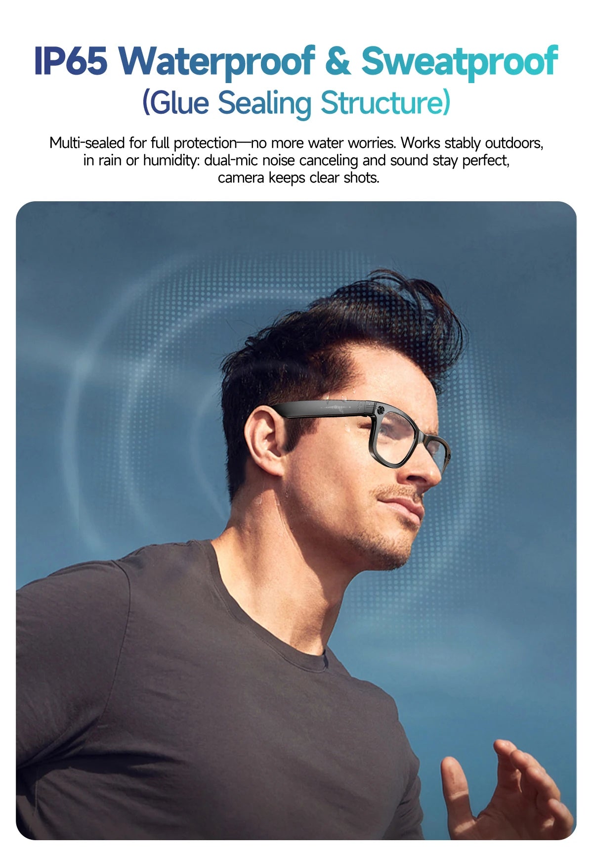 Gafas Inteligentes AI con Cámara 800W - Lentes Fotocromáticos, Traducción y Llamadas Bluetooth