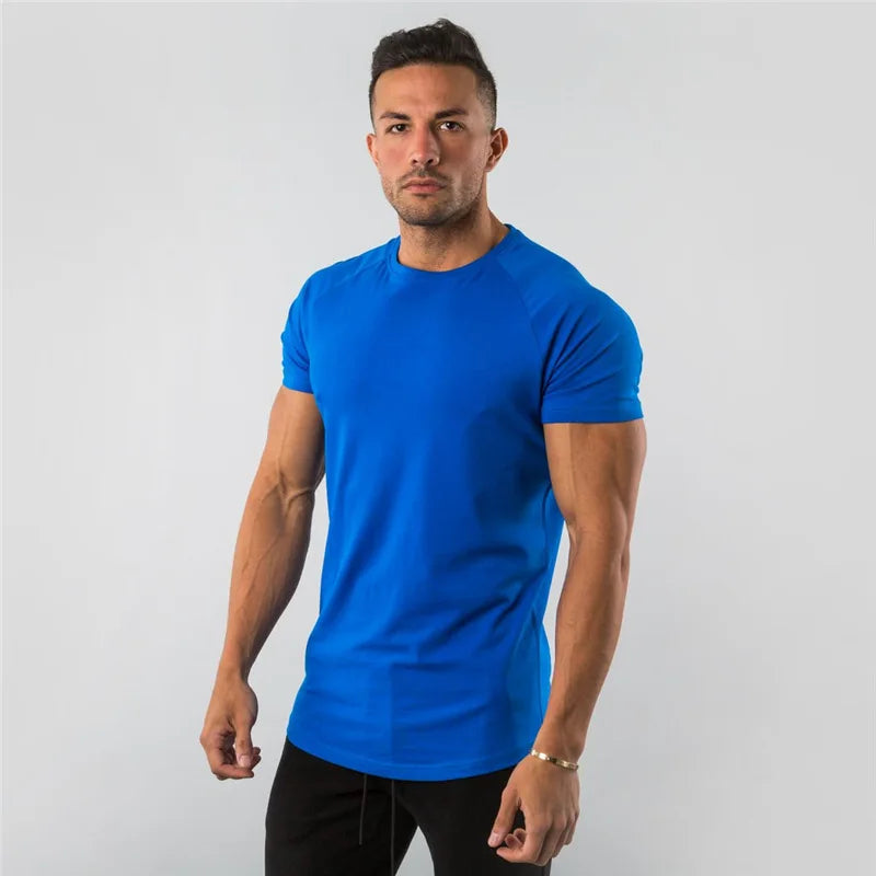 Camiseta deportiva para hombre, camiseta deportiva de manga corta para culturismo y correr, ropa deportiva para hombre, camisetas de entrenamiento para hombre, camisetas de verano para gimnasio