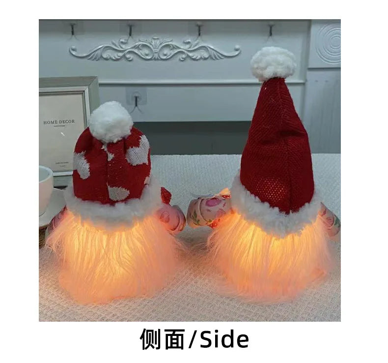 💕 Gnomo Decorativo Iluminado para San Valentín Muñeco Tejido sin Rostro con Luz LED | Regalo Romántico y Decoración del Hogar