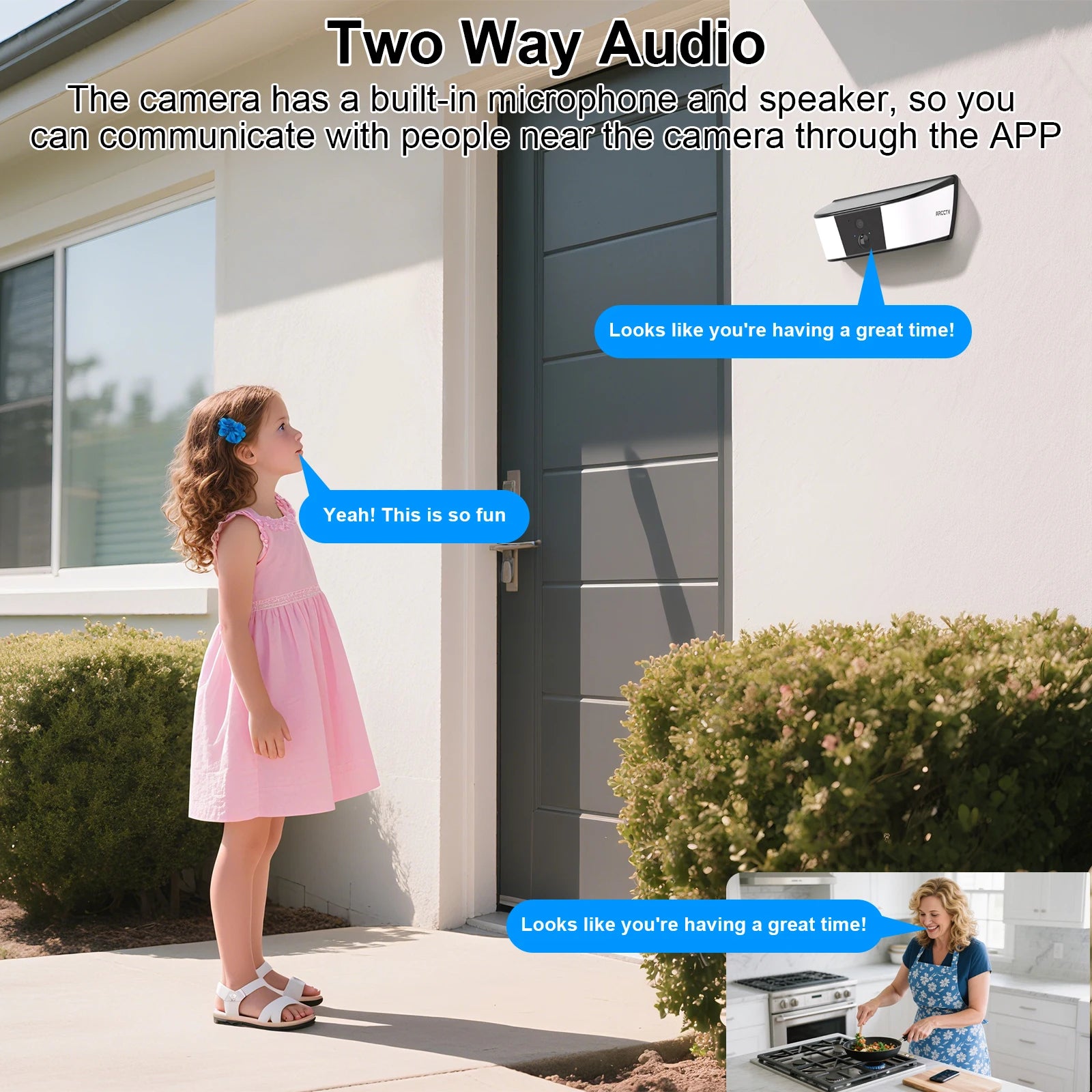 Cámara Solar de Seguridad ARCCTV 2K WiFi - Exterior con Reflector, Detección Humana y Audio Bidireccional