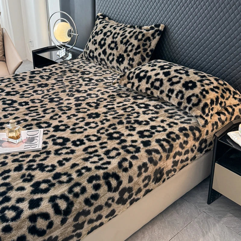 ❄️ Sábana Bajera de Felpa Gruesa para Invierno Ultra Suave, Cálida y Ajustable | Protector de Colchón (Sin Fundas)