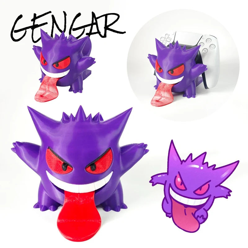 Anime Gengar PS5 PS4 PS3 escritorio mango Universal Gamepads soporte controladores de juego soporte para interruptor vapor estante de almacenamiento de mano