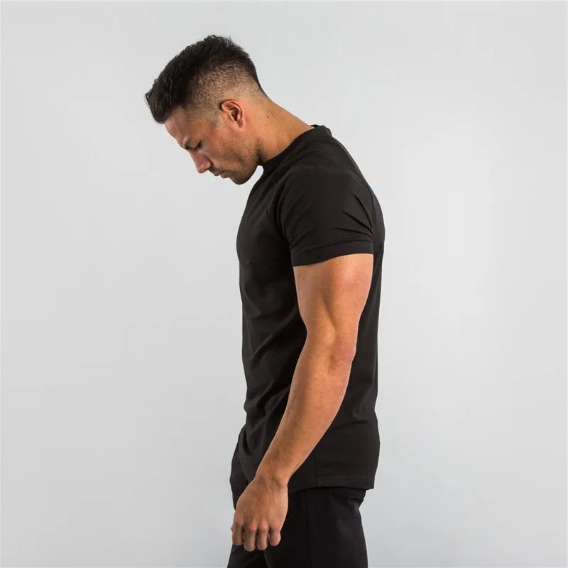Camiseta deportiva para hombre, camiseta deportiva de manga corta para culturismo y correr, ropa deportiva para hombre, camisetas de entrenamiento para hombre, camisetas de verano para gimnasio
