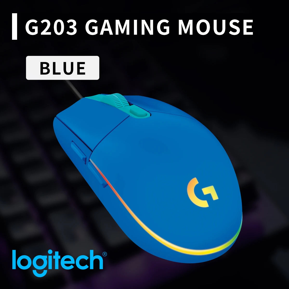 Mouse Gamer Logitech G203 | Precisión y Velocidad para Jugadores Casuales y Competitivos
