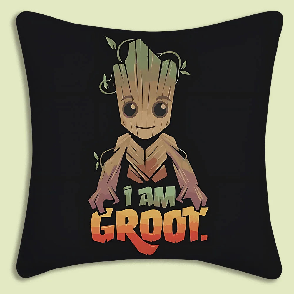 Fundas de Almohada Decorativas MINISO con Dibujos Animados Felpa Suave, Estampado Doble Cara | Ideal para Sofá, Cama y Hogar