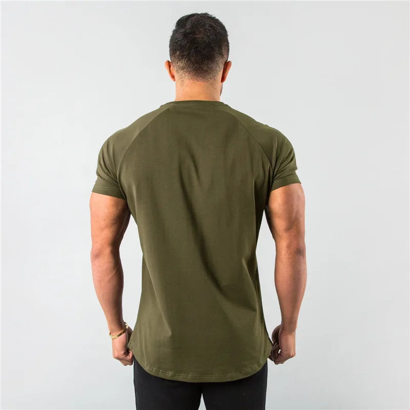 Camiseta deportiva para hombre, camiseta deportiva de manga corta para culturismo y correr, ropa deportiva para hombre, camisetas de entrenamiento para hombre, camisetas de verano para gimnasio