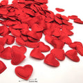 200 Uds. De tela acolchada romántica para el Día de San Valentín, pétalos de lanzamiento, corazones de amor para mesa y alfombra, decoración para fiesta de boda