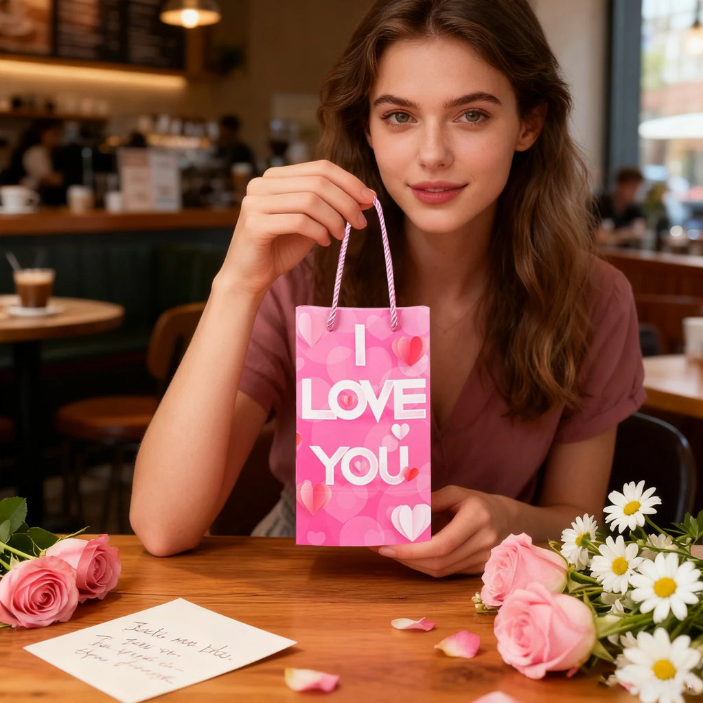 Caja de regalo de rebote sorpresa con tema de amor para el Día de San Valentín, caja de efectivo para regalo de cumpleaños, caja de regalo emergente para dinero, recuerdos de fiesta de San Valentín, 6 uds.