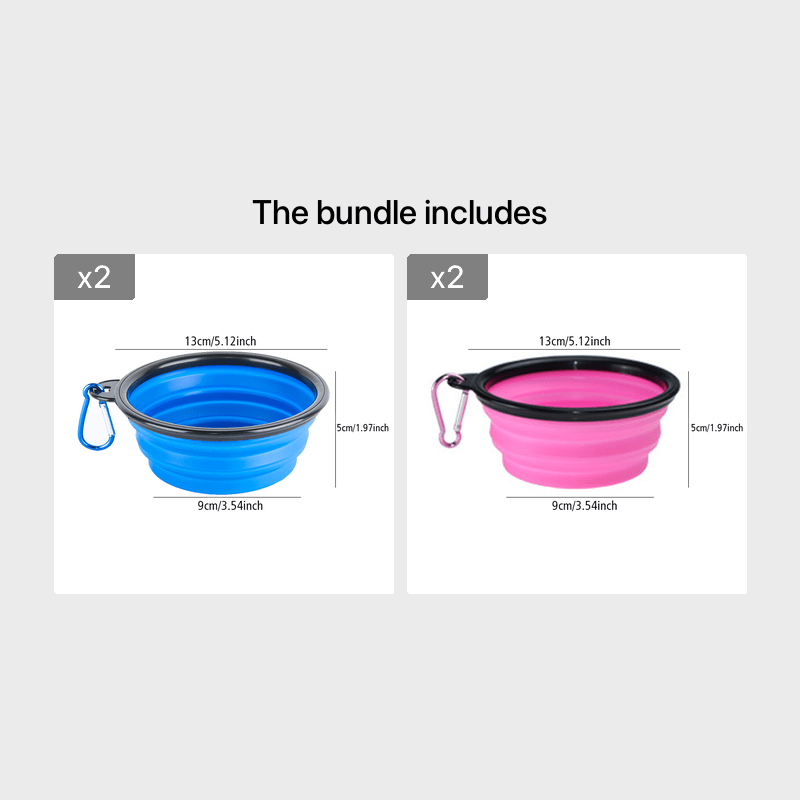 Bebedero Portátil Plegable para Perros | Comedero de Agua Ligero y Fácil de Llevar para Paseos y Viajes