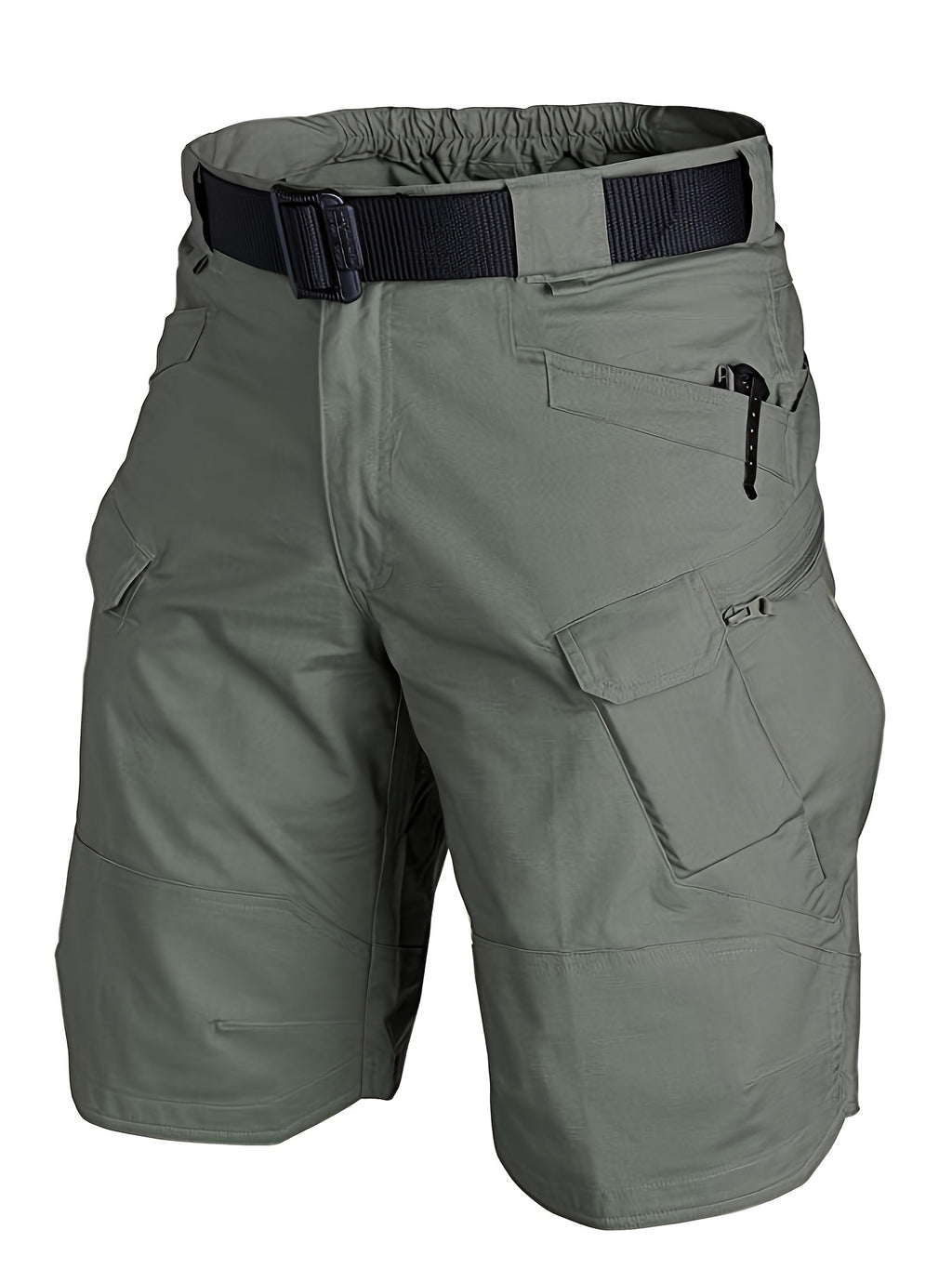 Men's Multi-Pocket Tactical Shorts Multi-Purpose Cargo Shorts Outdoor Waterproof Hiking Track Shorts ( Larger Size Recommended)