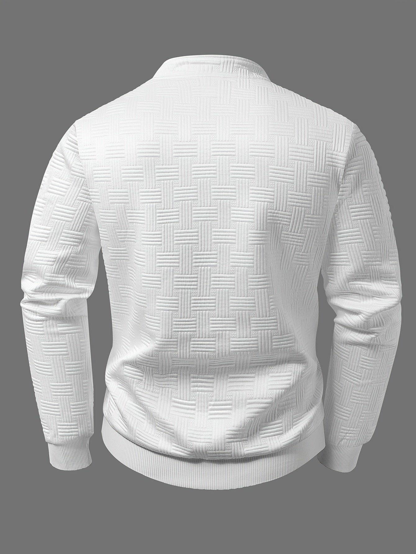 Men'S Casual Half-Zip Pullover Sweatshirt - Long Sleeve, Stand Collar, Solid Color, Zipper Detail, Regular Fit for Spring/Fall, Perfect for Outdoor Activities, Spring Fall Apparel | Modern Casual Style | Construction, Sweater