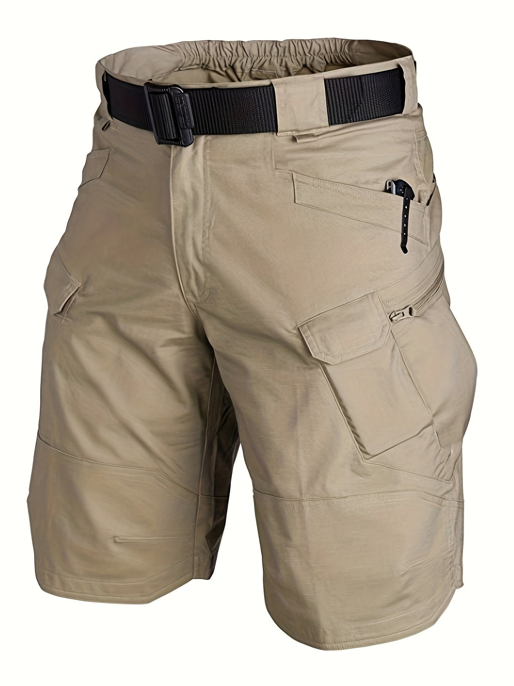 Men's Multi-Pocket Tactical Shorts Multi-Purpose Cargo Shorts Outdoor Waterproof Hiking Track Shorts ( Larger Size Recommended)