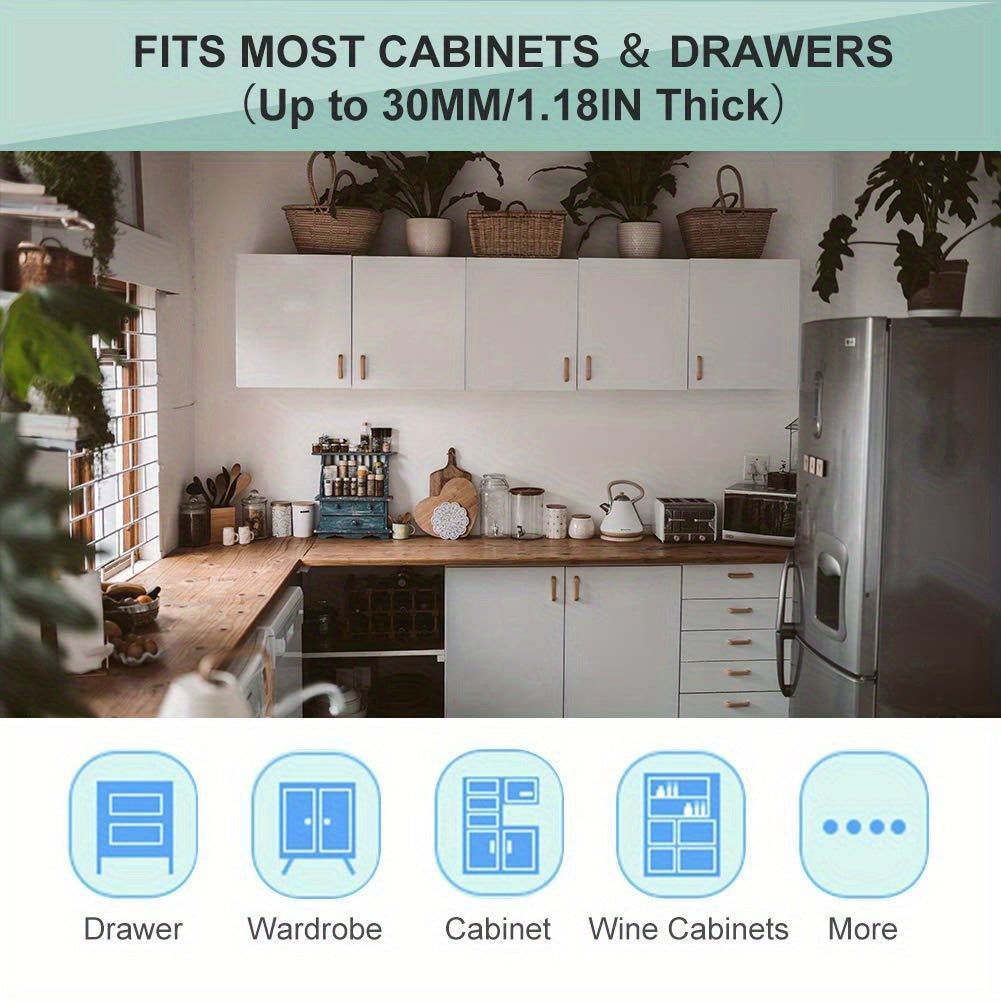 🔒 Seguro Magnético para Gabinetes – Set de 4 Piezas