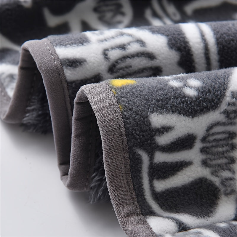 Boys' Cartoon Dinosaur Print Fleece Jacket 2022 Autumn/Winter New Arrival Baby Stand Collar Gray Thickened Plush Coat