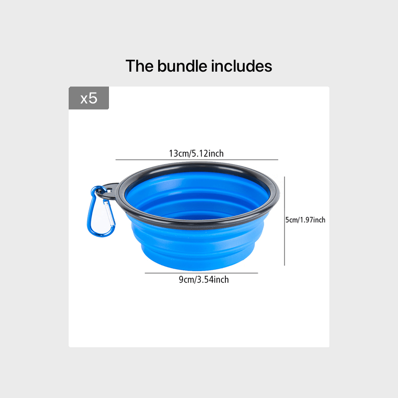 Bebedero Portátil Plegable para Perros | Comedero de Agua Ligero y Fácil de Llevar para Paseos y Viajes